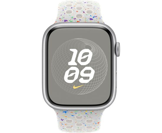Ремешок для смарт-часов Apple 45mm Pure Platinum Nike Sport Band - S/M (MUV03ZM/A), изображение 3 Ремешок для смарт-часов Apple 45mm Pure Platinum Nike Sport Band - S/M (MUV03ZM/A), изображение 3
