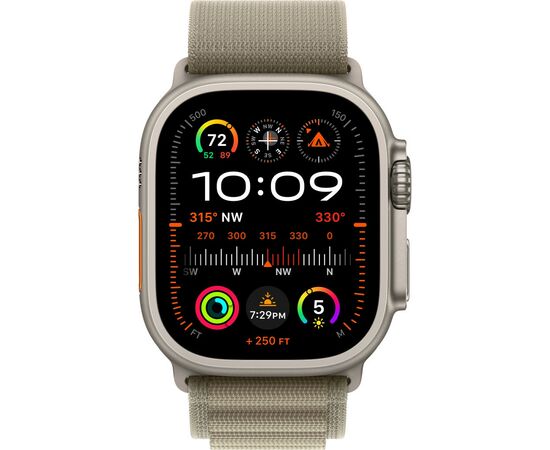Ремешок для смарт-часов Apple 49mm Olive Alpine Loop - Medium (MT5U3ZM/A), изображение 3 Ремешок для смарт-часов Apple 49mm Olive Alpine Loop - Medium (MT5U3ZM/A), изображение 3