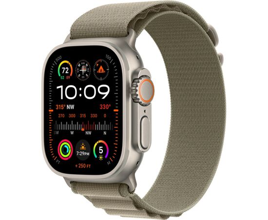 Ремешок для смарт-часов Apple 49mm Olive Alpine Loop - Medium (MT5U3ZM/A), изображение 4 Ремешок для смарт-часов Apple 49mm Olive Alpine Loop - Medium (MT5U3ZM/A), изображение 4