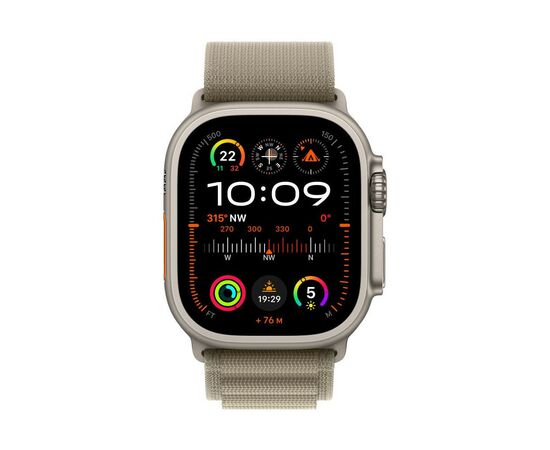 Ремешок для смарт-часов Apple 49mm Olive Alpine Loop - Small (MT5T3ZM/A), изображение 3 Ремешок для смарт-часов Apple 49mm Olive Alpine Loop - Small (MT5T3ZM/A), изображение 3