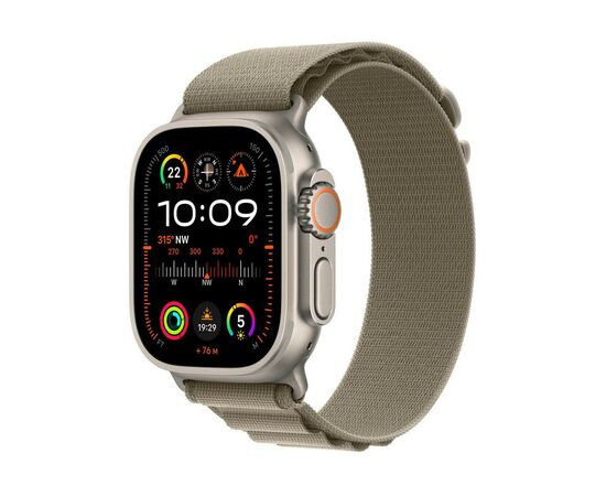 Ремешок для смарт-часов Apple 49mm Olive Alpine Loop - Small (MT5T3ZM/A), изображение 4 Ремешок для смарт-часов Apple 49mm Olive Alpine Loop - Small (MT5T3ZM/A), изображение 4