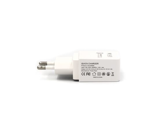 Зарядное устройство PowerPlant Qualcomm Quick Charge 3.0 (SC230082), изображение 3 Зарядное устройство PowerPlant Qualcomm Quick Charge 3.0 (SC230082), изображение 3