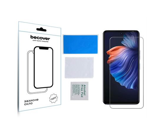 Стекло защитное BeCover Tecno Camon 19 (CI6n) / 19 Pro (CI8n) 3D Crystal Clear Glass (708132), изображение 3 Стекло защитное BeCover Tecno Camon 19 (CI6n) / 19 Pro (CI8n) 3D Crystal Clear Glass (708132), изображение 3