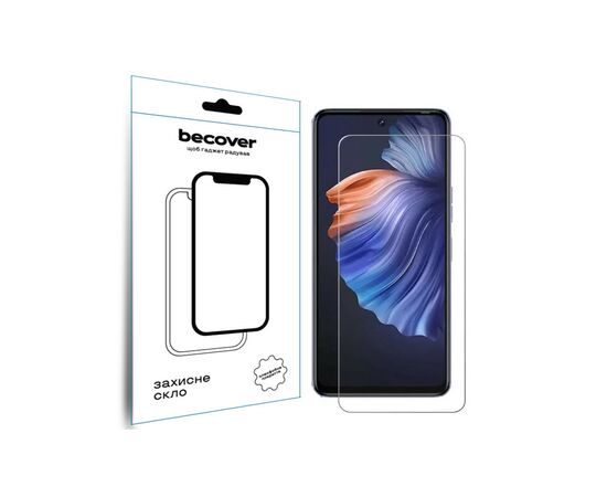 Стекло защитное BeCover Tecno Camon 19 (CI6n) / 19 Pro (CI8n) 3D Crystal Clear Glass (708132)