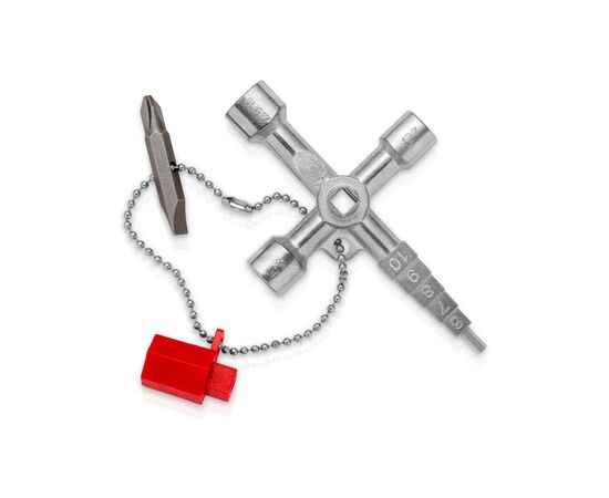 Ключ KNIPEX для электрошкафов, профессиональный (00 11 04), изображение 2 Ключ KNIPEX для электрошкафов, профессиональный (00 11 04), изображение 2