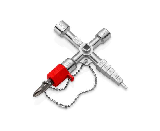 Ключ KNIPEX для электрошкафов, профессиональный (00 11 04), изображение 3 Ключ KNIPEX для электрошкафов, профессиональный (00 11 04), изображение 3
