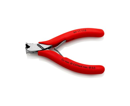 Кусачки KNIPEX торцеві для електроніки (64 11 115), зображення 2 Кусачки KNIPEX торцеві для електроніки (64 11 115), зображення 2