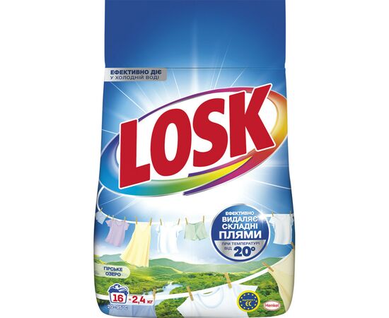 Стиральный порошок Losk Автомат для белых и светлых вещей Горное озеро 2.4 кг (9000101805390)