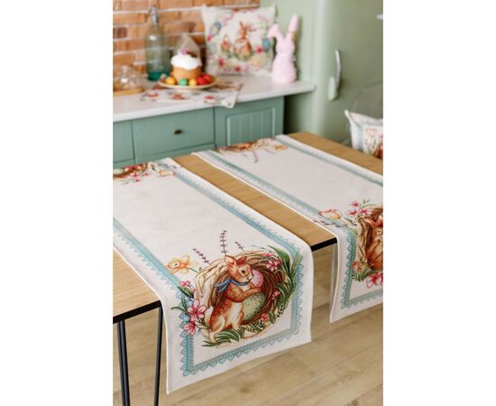 Дорожка на стол Прованс гобеленовая Пасхальная Злагода 40х140 см (034171), изображение 2 Дорожка на стол Прованс гобеленовая Пасхальная Злагода 40х140 см (034171), изображение 2