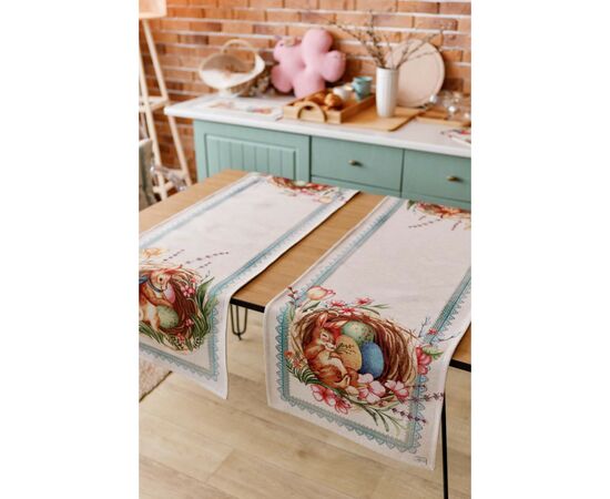 Дорожка на стол Прованс гобеленовая Пасхальная Злагода 40х140 см (034171), изображение 3 Дорожка на стол Прованс гобеленовая Пасхальная Злагода 40х140 см (034171), изображение 3