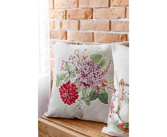 Наволочка Прованс гобеленовая декоративная Букет цветов 45х45 см (034211), изображение 3 Наволочка Прованс гобеленовая декоративная Букет цветов 45х45 см (034211), изображение 3