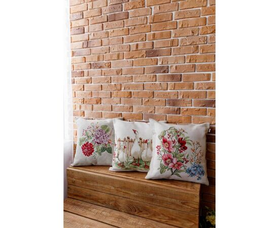 Наволочка Прованс гобеленовая декоративная Букет цветов 45х45 см (034211), изображение 5 Наволочка Прованс гобеленовая декоративная Букет цветов 45х45 см (034211), изображение 5