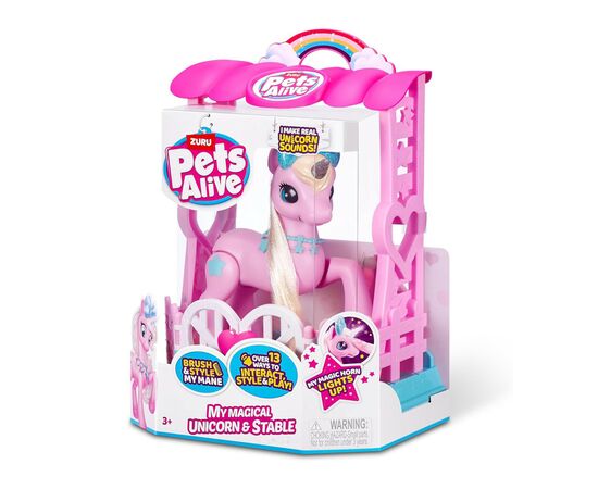 Интерактивная игрушка Pets & Robo Alive S2 Волшебный единорог в домике (9545), изображение 2 Интерактивная игрушка Pets & Robo Alive S2 Волшебный единорог в домике (9545), изображение 2