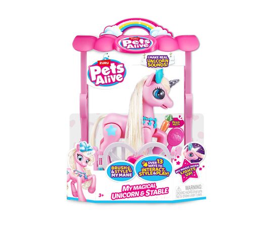 Интерактивная игрушка Pets & Robo Alive S2 Волшебный единорог в домике (9545)