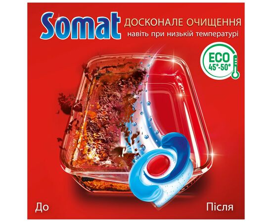 Таблетки для посудомийних машин Somat Excellence 28 шт. (9000101576139), зображення 4 Таблетки для посудомийних машин Somat Excellence 28 шт. (9000101576139), зображення 4