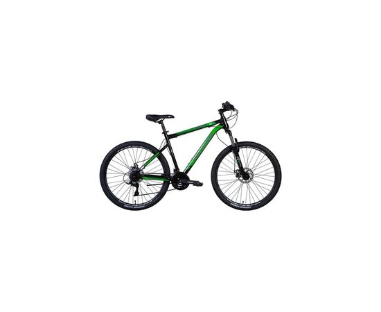 Велосипед Discovery Trek AM DD 27.5" 19.5" ST 2024 Чорно-зелений (OPS-DIS-27.5-056)