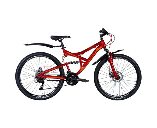 Велосипед Discovery Canyon AM DD 26" 17.5" ST 2024 Червоний (OPS-DIS-26-609)