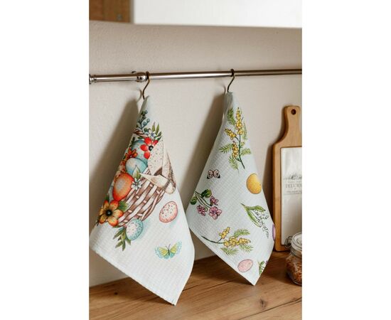 Полотенце Прованс Пасхальное вафельное Вкусной Пасхи 34х50 см (034632), изображение 3
