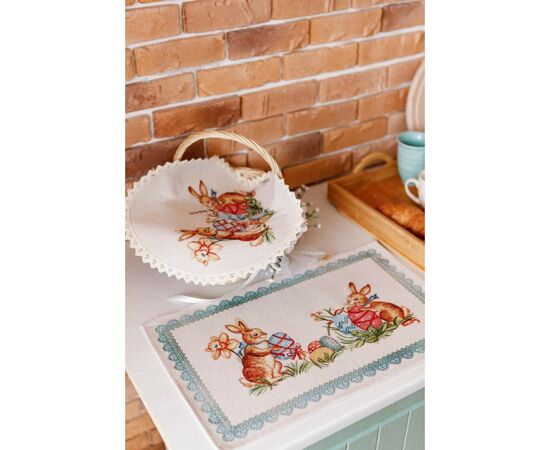Салфетка на стол Прованс Пасхальная гобеленовая Злагода 30х50 см (034087), изображение 2 Салфетка на стол Прованс Пасхальная гобеленовая Злагода 30х50 см (034087), изображение 2
