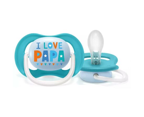 Пустышка Philips AVENT Ultra Air I love... для мальчиков 6-18 мес (SCF080/03), изображение 3 Пустышка Philips AVENT Ultra Air I love... для мальчиков 6-18 мес (SCF080/03), изображение 3