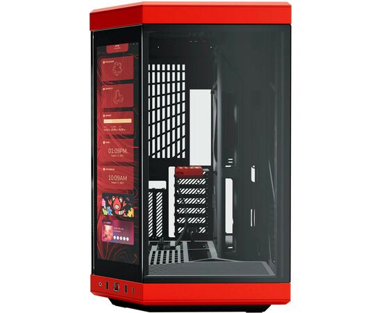 Корпус Hyte Y70 TOUCH Black-Red (CS-HYTE-Y70-BR-L), изображение 2 Корпус Hyte Y70 TOUCH Black-Red (CS-HYTE-Y70-BR-L), изображение 2