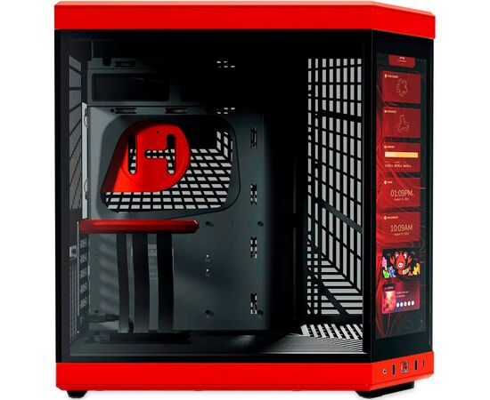 Корпус Hyte Y70 TOUCH Black-Red (CS-HYTE-Y70-BR-L), изображение 3 Корпус Hyte Y70 TOUCH Black-Red (CS-HYTE-Y70-BR-L), изображение 3