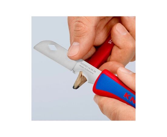 Нож монтажный KNIPEX электрика складной (16 20 50 SB), изображение 7 Нож монтажный KNIPEX электрика складной (16 20 50 SB), изображение 7