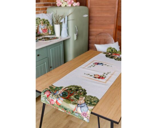 Доріжка на стіл Прованс гобеленова Велекодня Галявина 40х140 см (034167), зображення 3 Доріжка на стіл Прованс гобеленова Велекодня Галявина 40х140 см (034167), зображення 3