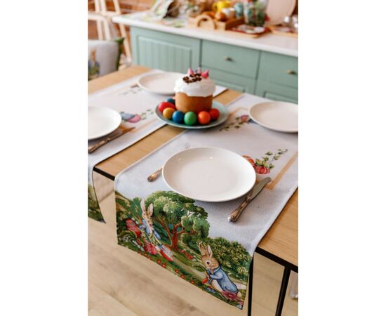 Доріжка на стіл Прованс гобеленова Велекодня Галявина 40х140 см (034167), зображення 4 Доріжка на стіл Прованс гобеленова Велекодня Галявина 40х140 см (034167), зображення 4