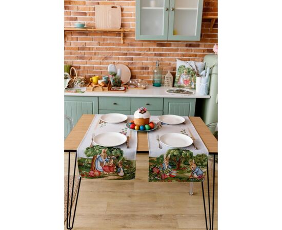 Доріжка на стіл Прованс гобеленова Велекодня Галявина 40х140 см (034167), зображення 5 Доріжка на стіл Прованс гобеленова Велекодня Галявина 40х140 см (034167), зображення 5