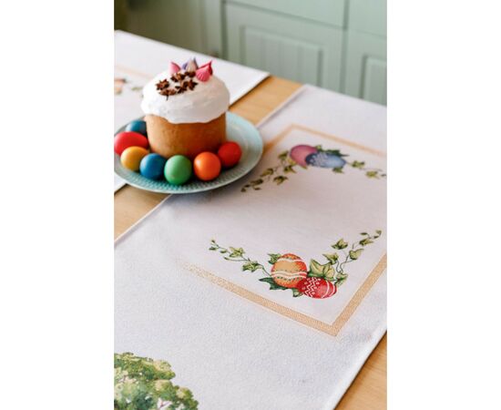 Доріжка на стіл Прованс гобеленова Велекодня Галявина 40х140 см (034167), зображення 6 Доріжка на стіл Прованс гобеленова Велекодня Галявина 40х140 см (034167), зображення 6