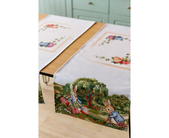 Доріжка на стіл Прованс гобеленова Велекодня Галявина 40х140 см (034167), зображення 7 Доріжка на стіл Прованс гобеленова Велекодня Галявина 40х140 см (034167), зображення 7