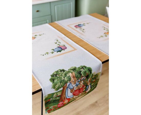 Доріжка на стіл Прованс гобеленова Велекодня Галявина 40х140 см (034167), зображення 8 Доріжка на стіл Прованс гобеленова Велекодня Галявина 40х140 см (034167), зображення 8
