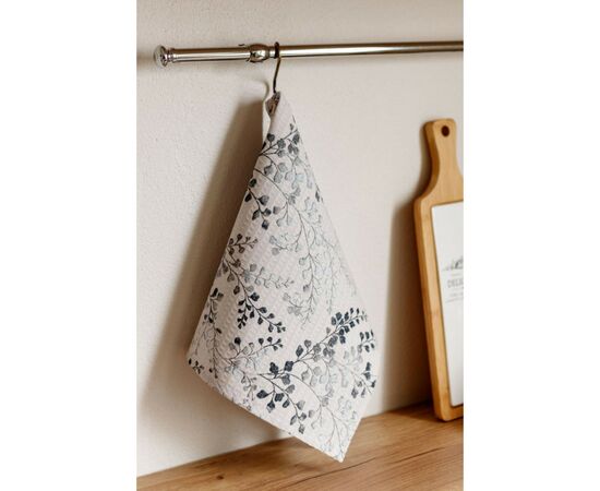 Полотенце Прованс вафельный Серые веточки 33х60 см (034620), изображение 2 Полотенце Прованс вафельный Серые веточки 33х60 см (034620), изображение 2