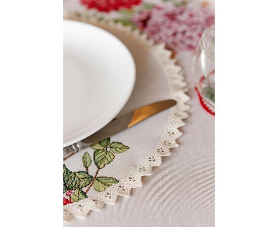 Салфетка на стол Прованс гобеленовая круглая Гуси D-35 (034081), изображение 6 Салфетка на стол Прованс гобеленовая круглая Гуси D-35 (034081), изображение 6