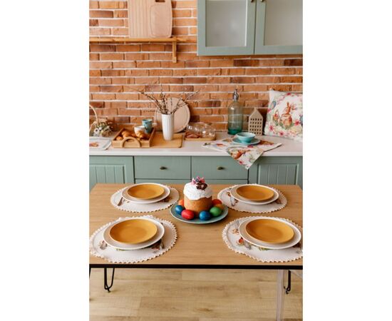 Салфетка на стол Прованс Пасхальная гобеленовая круглая Злагода D-35 (034089), изображение 10 Салфетка на стол Прованс Пасхальная гобеленовая круглая Злагода D-35 (034089), изображение 10