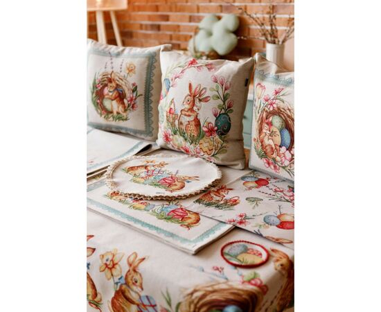 Салфетка на стол Прованс Пасхальная гобеленовая круглая Злагода D-35 (034089), изображение 11 Салфетка на стол Прованс Пасхальная гобеленовая круглая Злагода D-35 (034089), изображение 11
