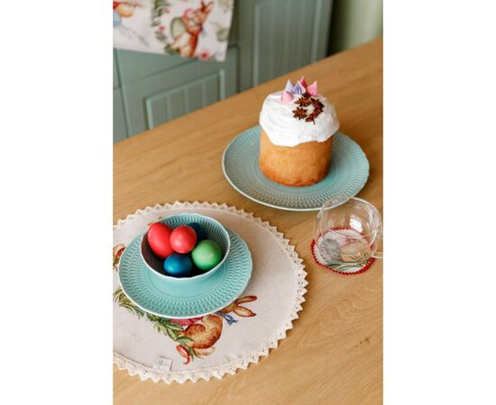 Салфетка на стол Прованс Пасхальная гобеленовая круглая Злагода D-35 (034089), изображение 4 Салфетка на стол Прованс Пасхальная гобеленовая круглая Злагода D-35 (034089), изображение 4