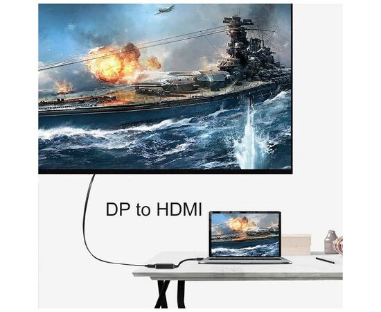Переходник DisplayPort Male to HDMI 4K Ultra HD Female ST-Lab (U-996-4K), изображение 7 Переходник DisplayPort Male to HDMI 4K Ultra HD Female ST-Lab (U-996-4K), изображение 7
