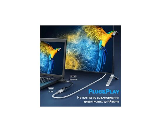 Переходник DisplayPort Male to HDMI 4K Ultra HD Female ST-Lab (U-996-4K), изображение 8 Переходник DisplayPort Male to HDMI 4K Ultra HD Female ST-Lab (U-996-4K), изображение 8