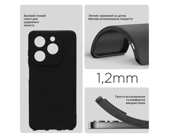 Чехол для мобильного телефона BeCover Infinix Hot 40i (X6528B) Black (710882), изображение 2