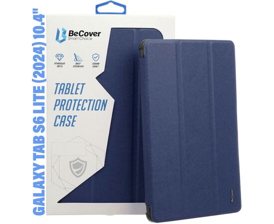 Чехол для планшета BeCover Soft Edge Stylus Mount Samsung Tab S6 Lite (2024) 10.4" P620/P625/P627 Deep Blue (710837)