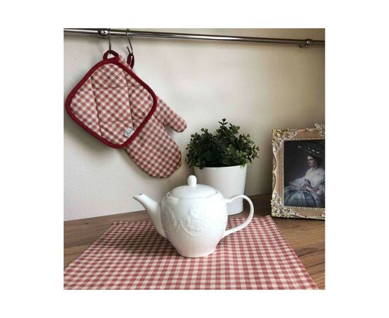 Кухонная прихватка Прованс Глория Клеточка 20х20 см (014602), изображение 2 Кухонная прихватка Прованс Глория Клеточка 20х20 см (014602), изображение 2