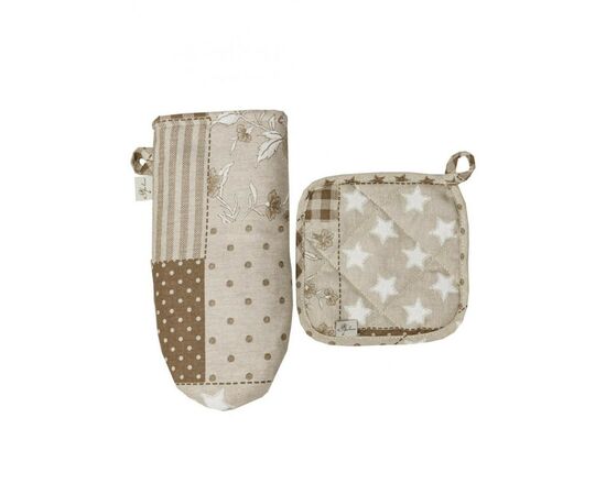 Кухонная прихватка Прованс Пэчворк беж Хозяйка 20х20 см (031496), изображение 3 Кухонная прихватка Прованс Пэчворк беж Хозяйка 20х20 см (031496), изображение 3