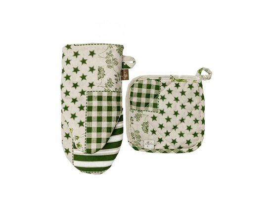 Кухонная прихватка Прованс Пэчворк зеленый Хозяйка 20х20 см (031502), изображение 4 Кухонная прихватка Прованс Пэчворк зеленый Хозяйка 20х20 см (031502), изображение 4