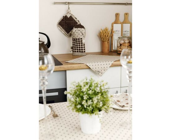 Кухонная прихватка Прованс Пэчворк коричневый Хозяйка 20х20 см (031500), изображение 3 Кухонная прихватка Прованс Пэчворк коричневый Хозяйка 20х20 см (031500), изображение 3