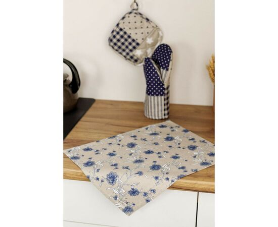 Кухонна прихватка Прованс Печворк синій Господиня 20х20 см (031494), зображення 2 Кухонна прихватка Прованс Печворк синій Господиня 20х20 см (031494), зображення 2