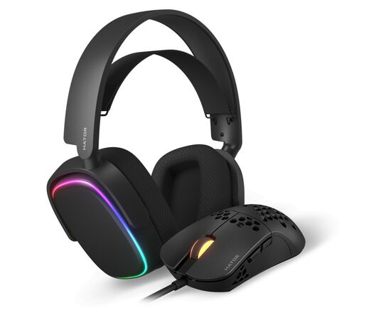 Наушники Hator Phoenix 7.1 RGB + Stellar Pro Black (НТR-001)