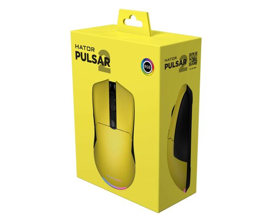 Мишка Hator Pulsar 2 USB Yellow (HTM-512), зображення 6 Мишка Hator Pulsar 2 USB Yellow (HTM-512), зображення 6