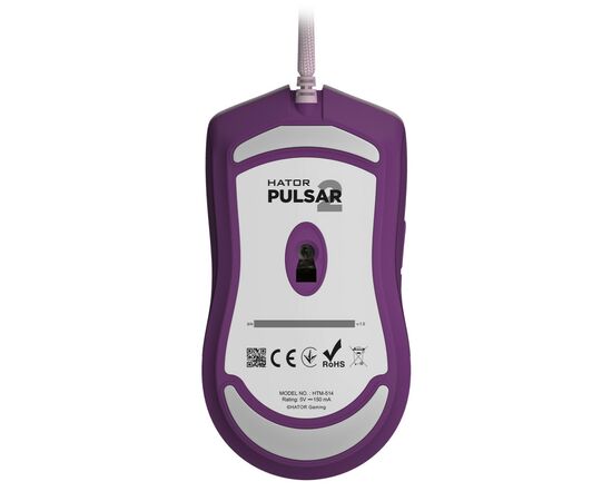 Мишка Hator Pulsar 2 USB Lilac (HTM-514), зображення 5 Мишка Hator Pulsar 2 USB Lilac (HTM-514), зображення 5